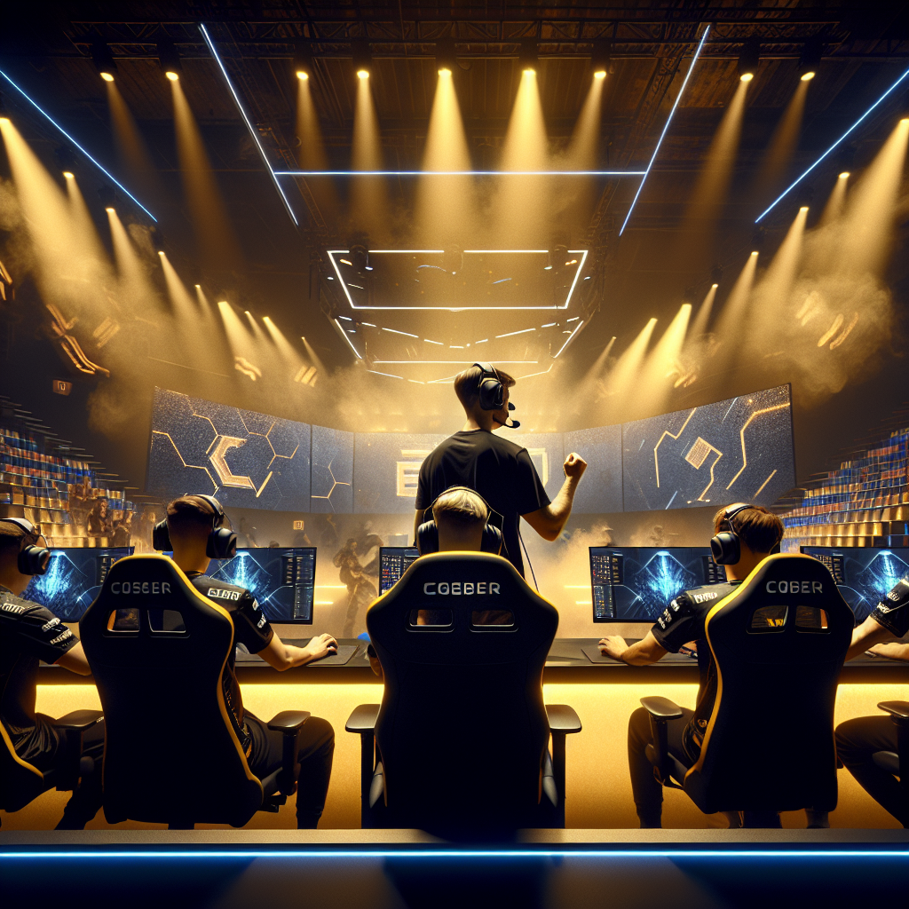 NAVI dominates Aurora 2-0 in esports match, disciplined strategy, confident coach on stage